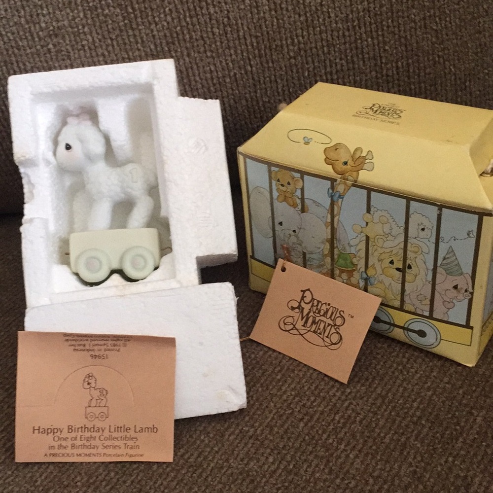 For One Year Old Birthday Train -Precious Moments